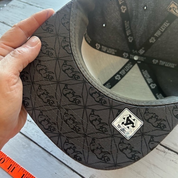 California top level one size snap back hat grey and black - Picture 6 of 6